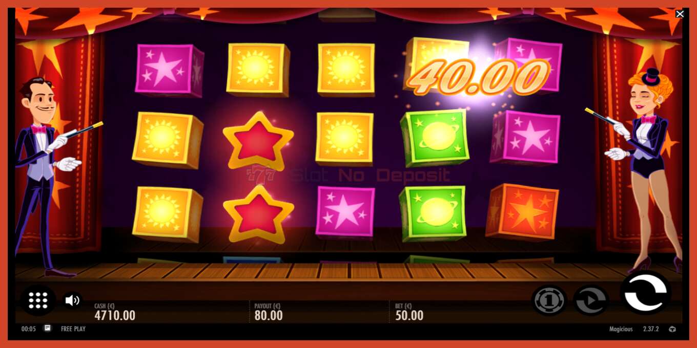 Slot screenshot: Magicious no deposit, number - 3