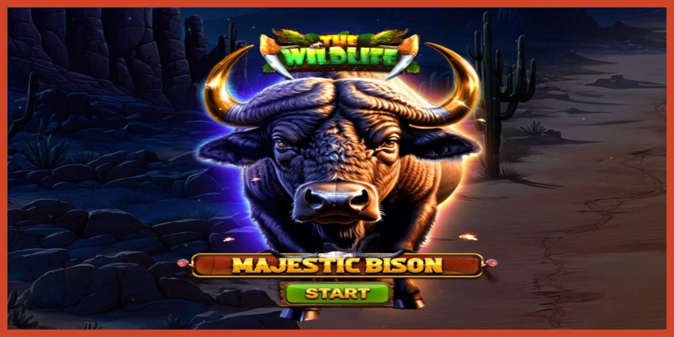 Slot screenshot: Majestic Bison no deposit, number - 1