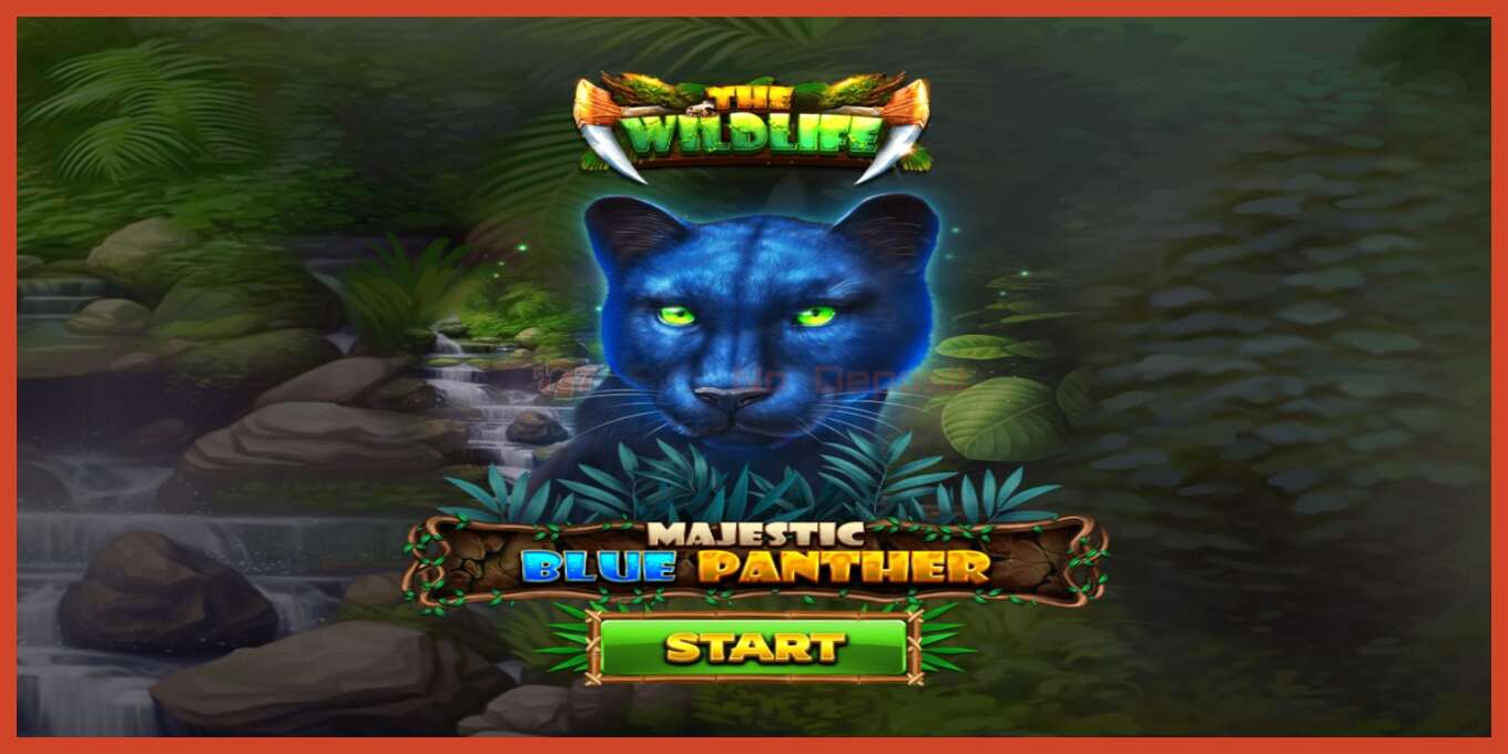 Slot screenshot: Majestic Blue Panther no deposit, number - 1