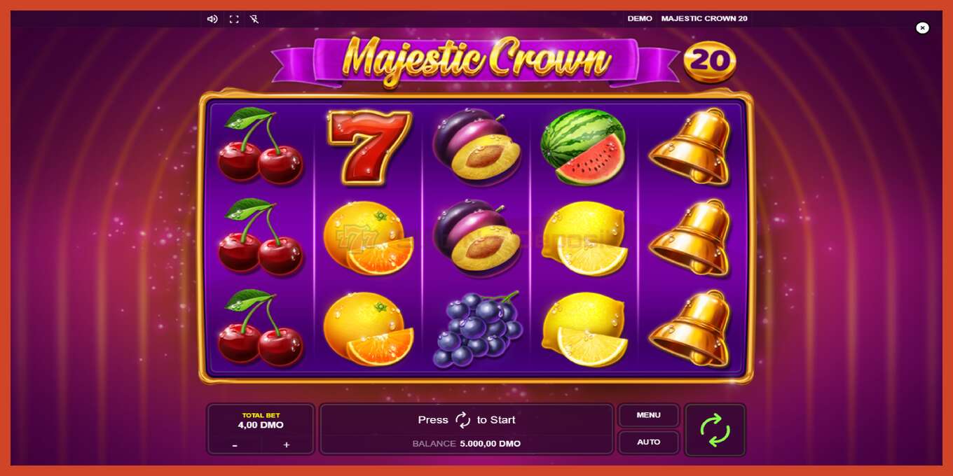 Slot-Screenshot: Majestic Crown 20 keine anzahlung, nummer - 1