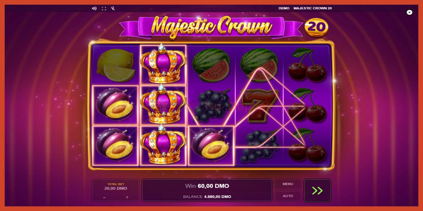 Slot-Screenshot: Majestic Crown 20 keine anzahlung, nummer - 3