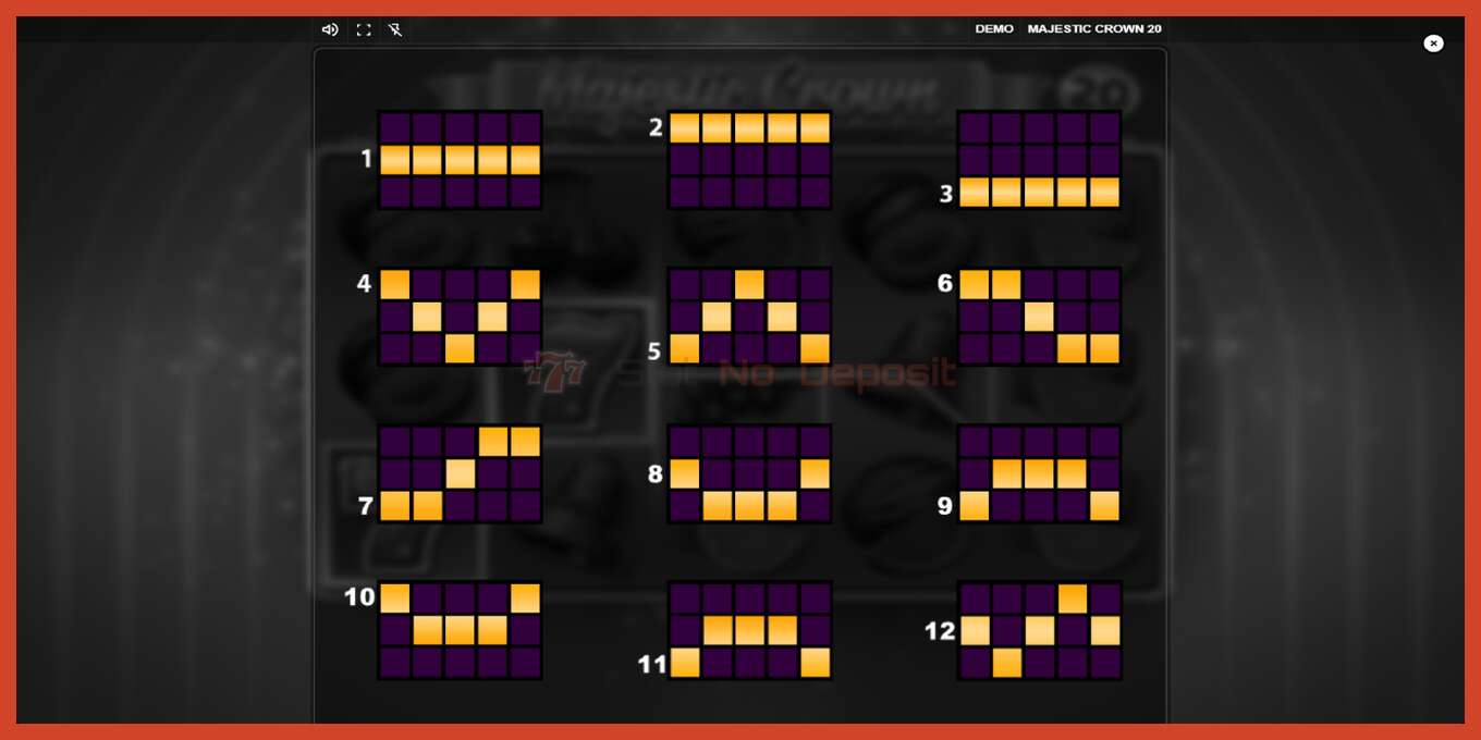 Slot-Screenshot: Majestic Crown 20 keine anzahlung, nummer - 6