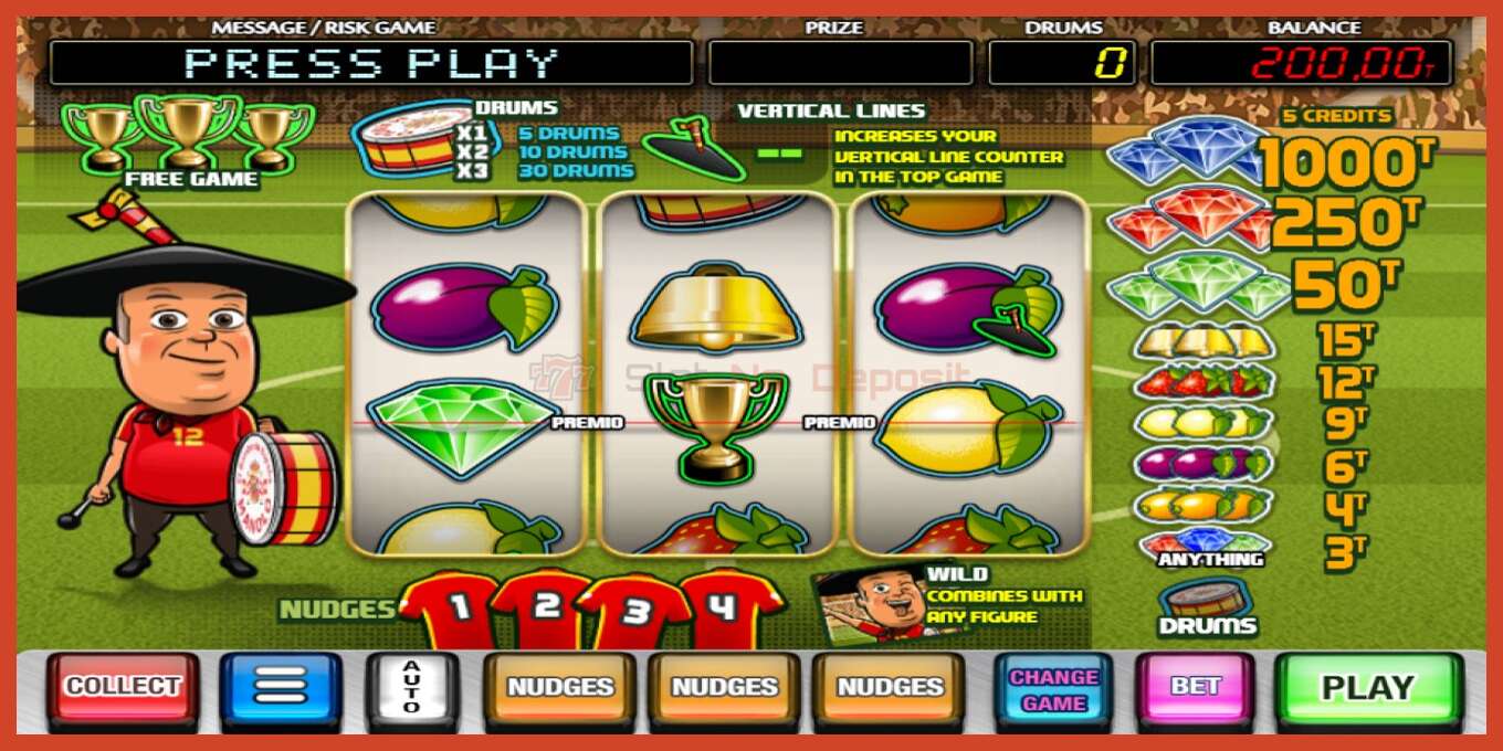 Slot screenshot: Manolo el del Bombo Alemania 2024 no deposit, number - 1