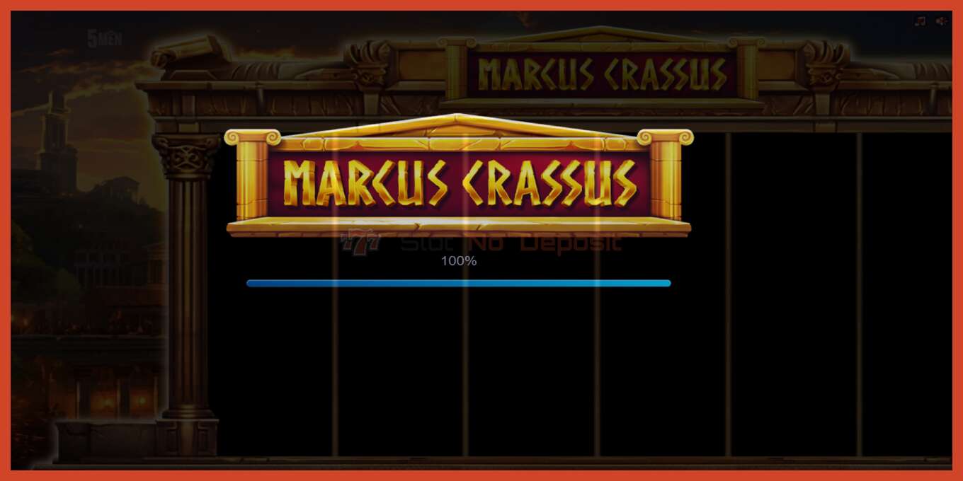 Slot pantaila-argazkia: Marcus Crassus gordailurik ez, zenbakia - 1