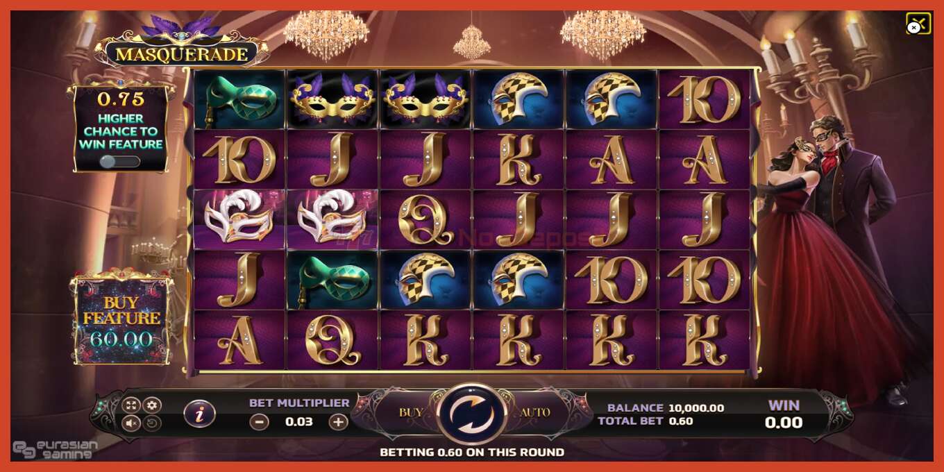 Slot screenshot: Masquerade no deposit, number - 2