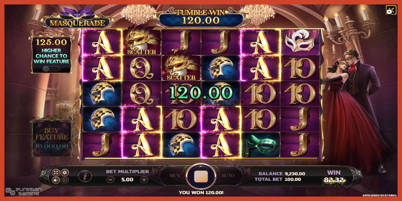 Slot screenshot: Masquerade no deposit, number - 4