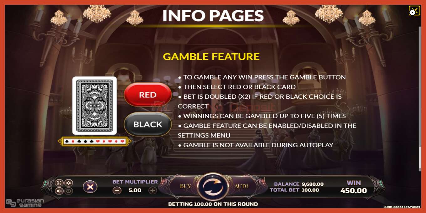 Slot screenshot: Masquerade no deposit, number - 7