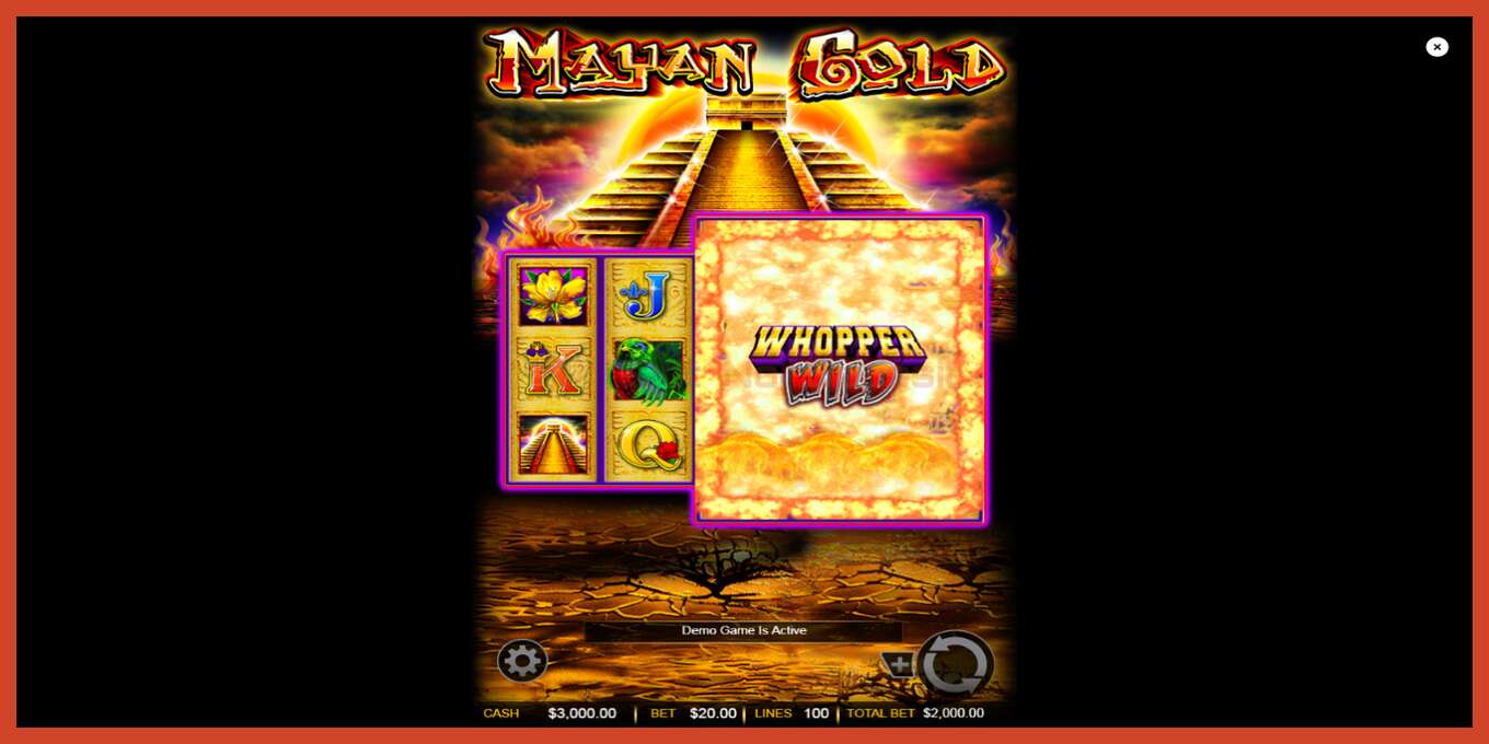 Captura de pantalla de la ranura: Mayan Gold sin deposito, número - 2