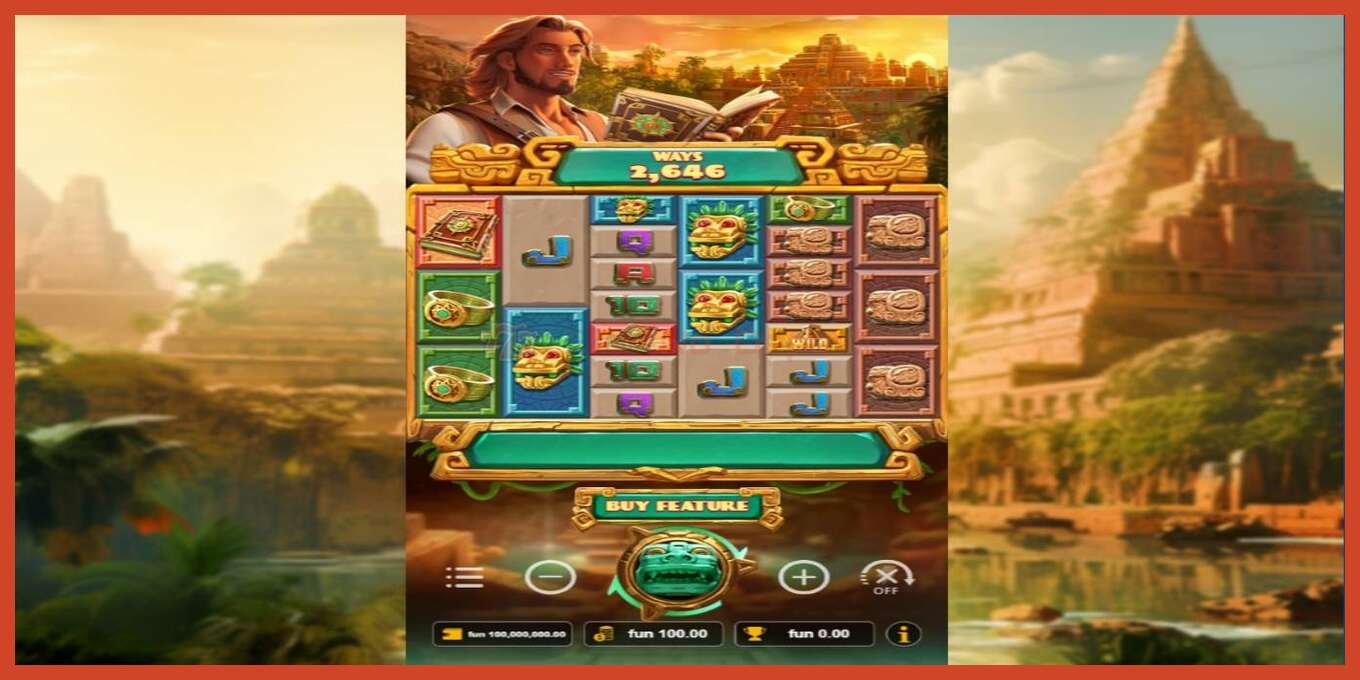 Slot screenshot: Mayan Gold Hunt no deposit, number - 2