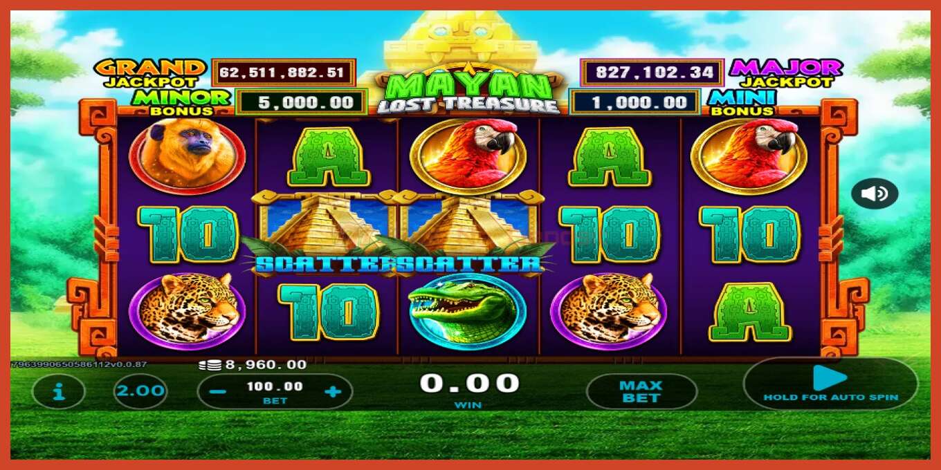 Slot screenshot: Mayan Lost Treasure no deposit, number - 3