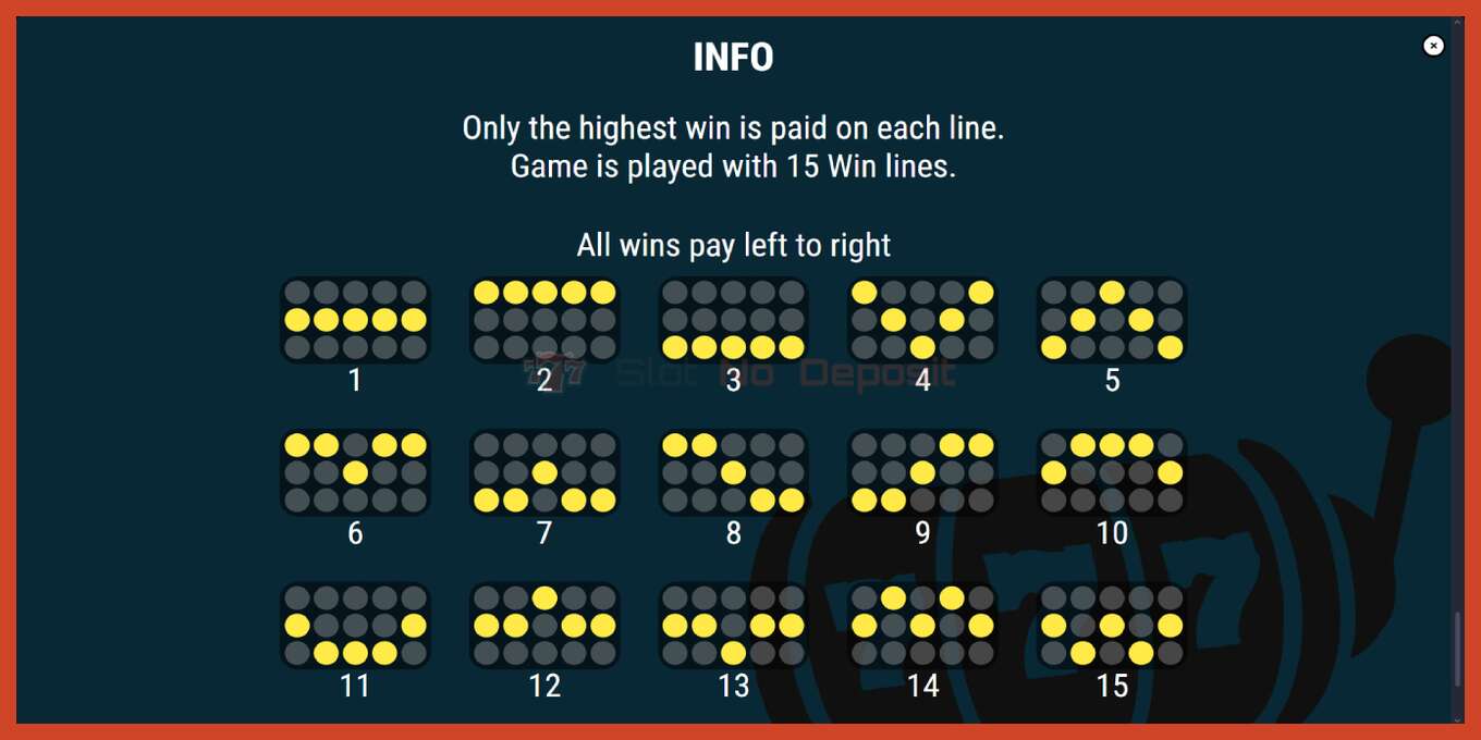 Tangkapan skrin slot: Mayan Power tiada deposit, nombor - 7