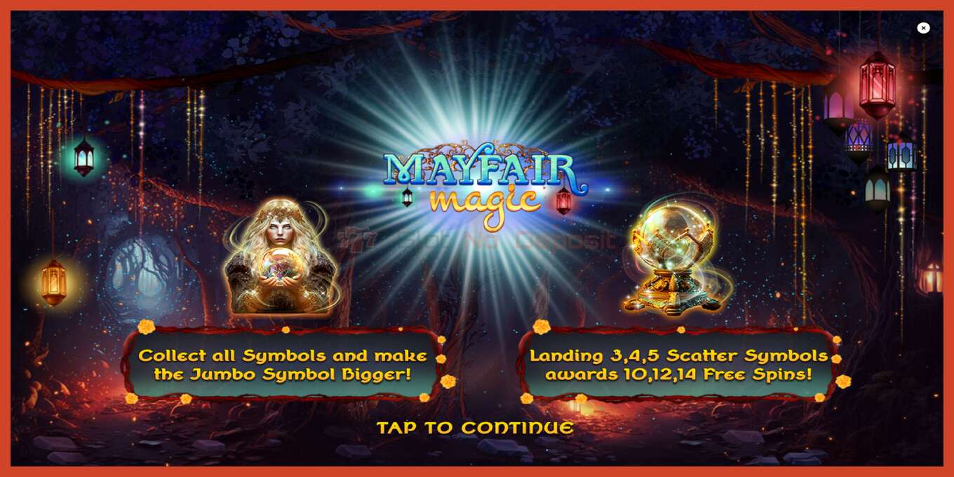 Schermafbeelding van slot: Mayfair Magic geen aanbetaling, nummer - 1