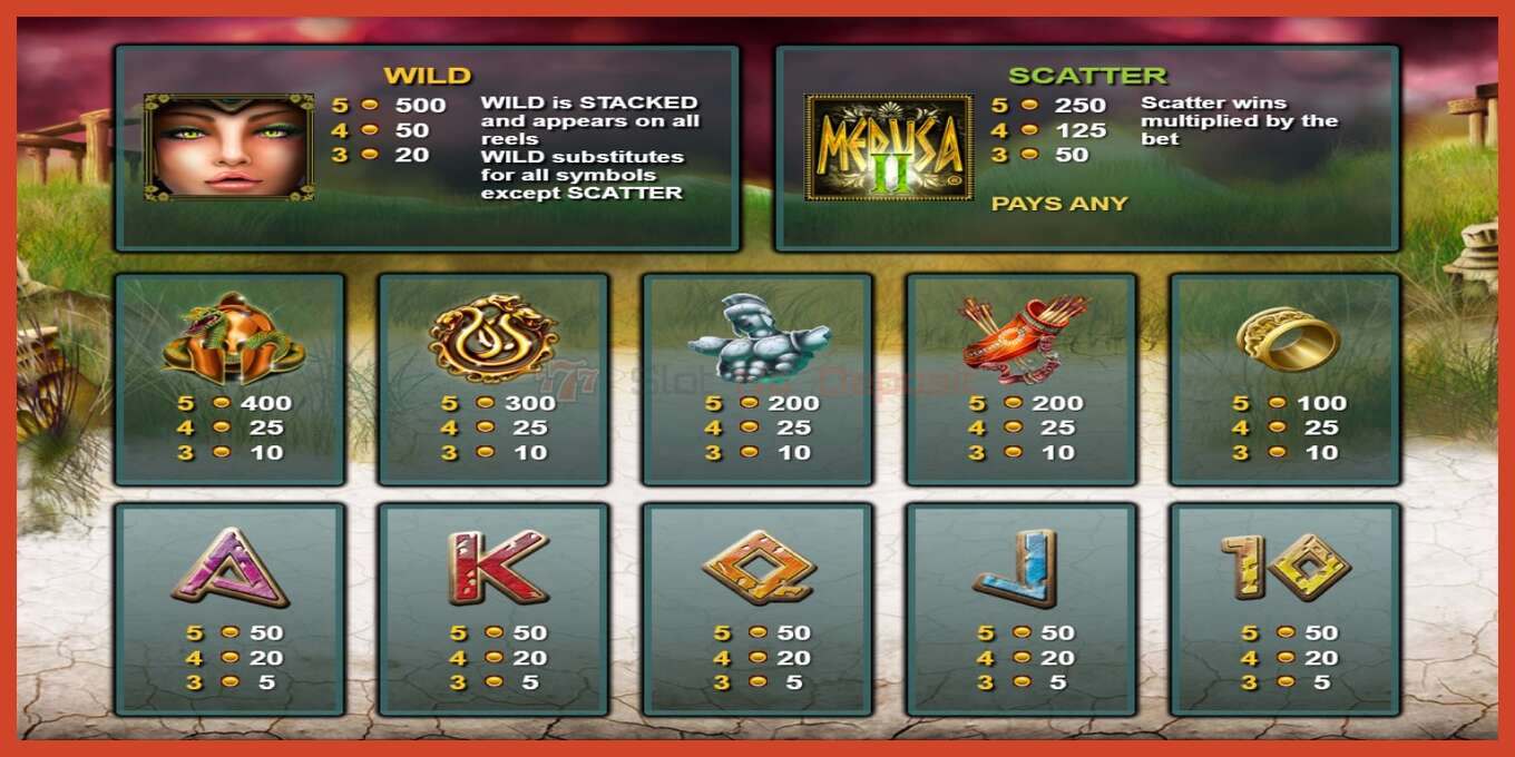 Slot screenshot: Medusa 2 hakuna amana, nambari - 3