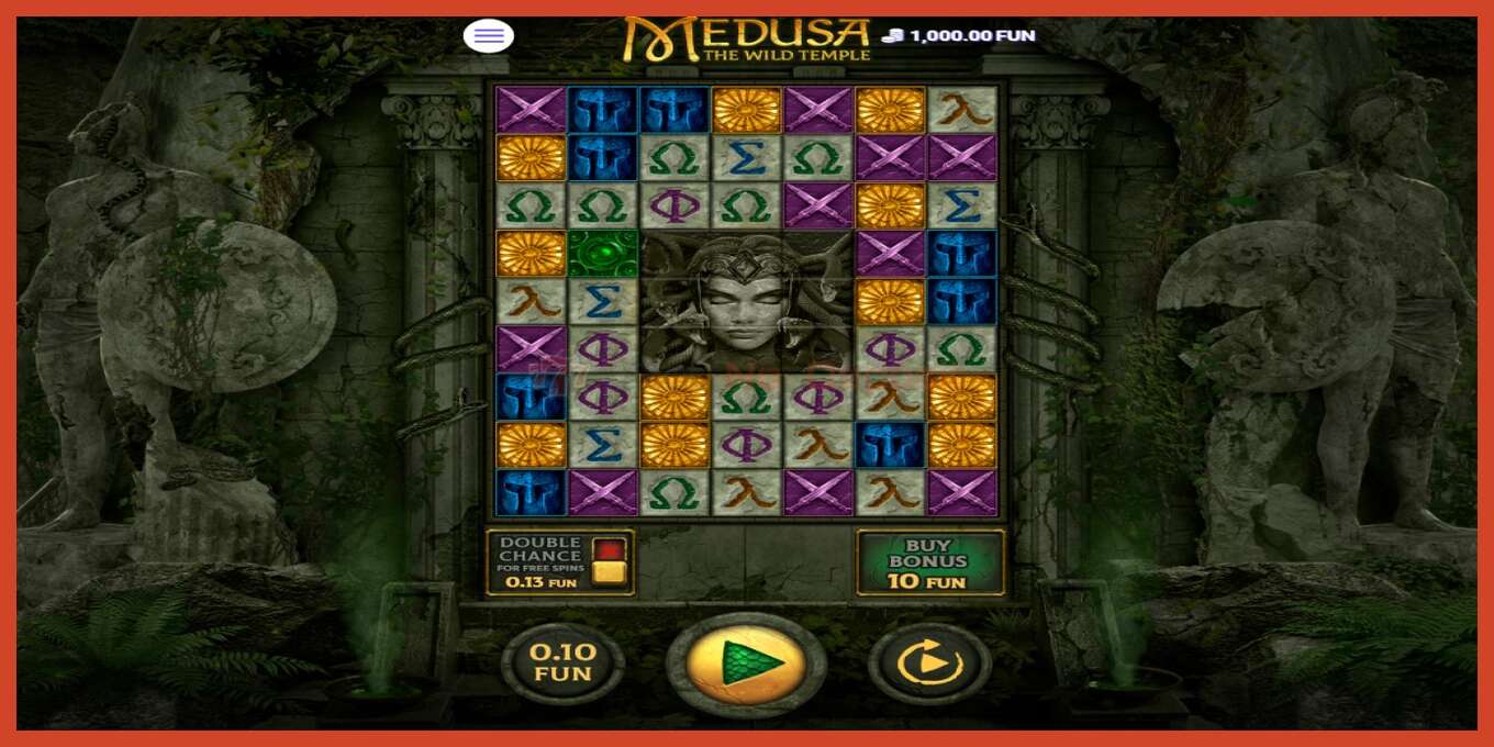 スロットのスクリーンショット: Medusa The Wild Temple デポジットなし, 番号 - 1