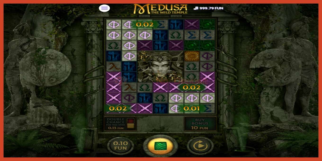 スロットのスクリーンショット: Medusa The Wild Temple デポジットなし, 番号 - 3