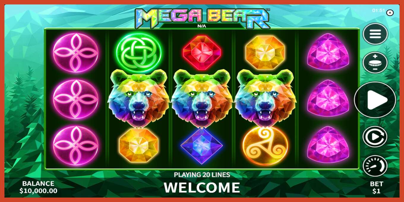 Slot screenshot: Mega Bear no deposit, number - 2