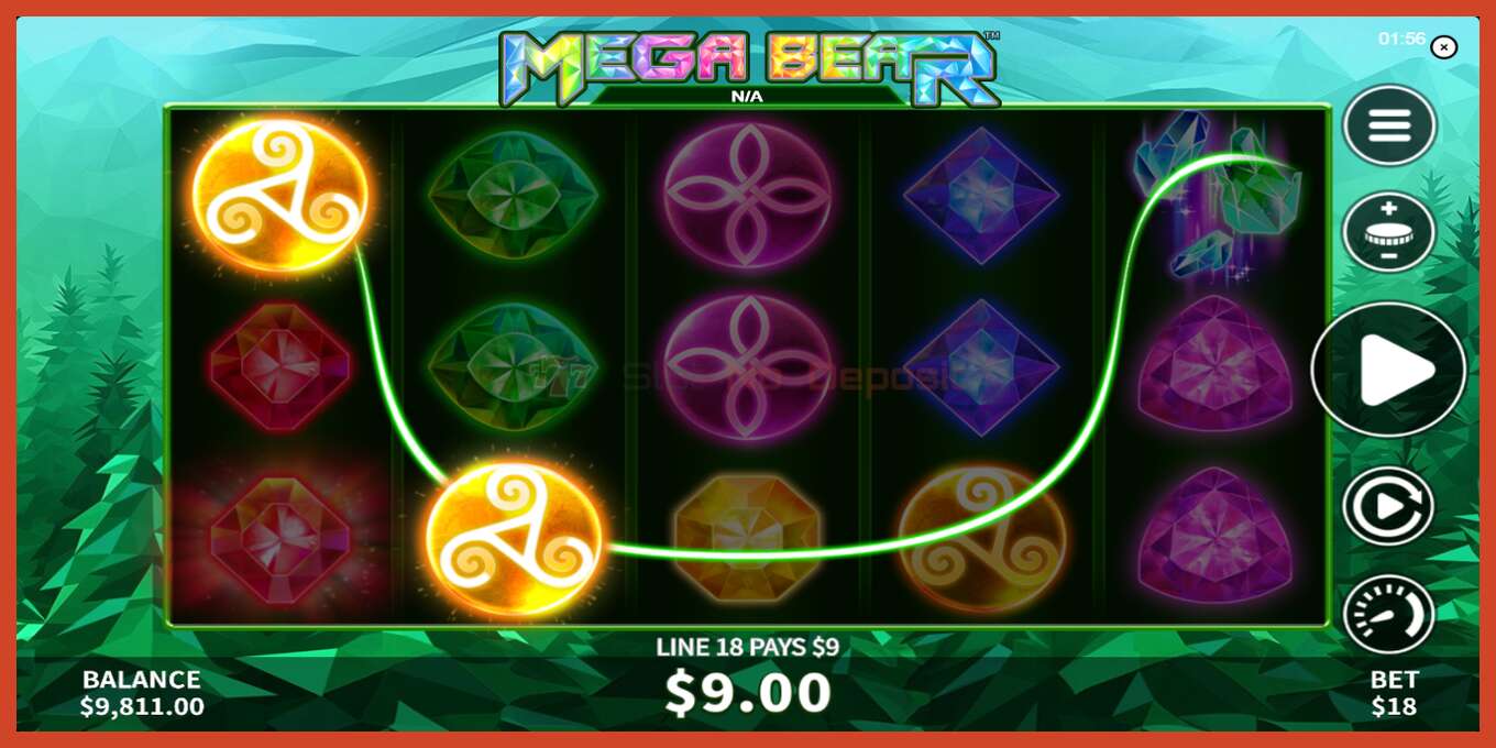 Slot screenshot: Mega Bear no deposit, number - 4