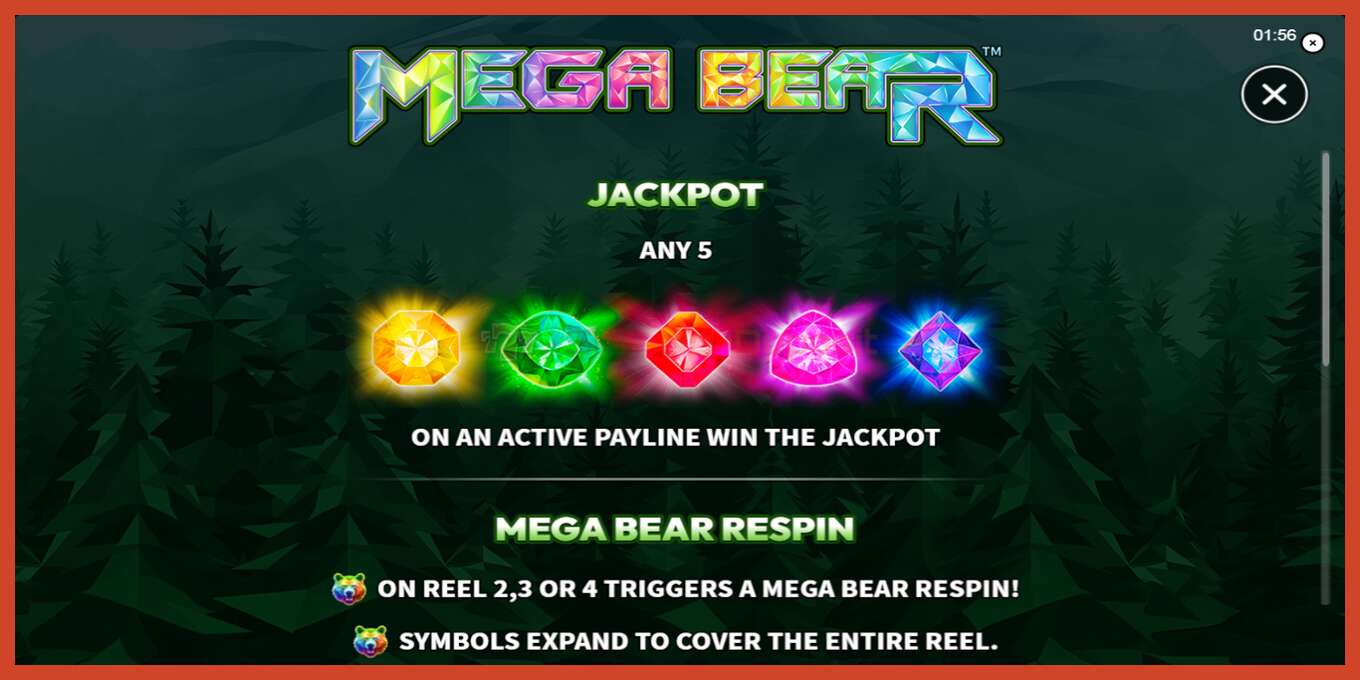 Slot screenshot: Mega Bear no deposit, number - 5