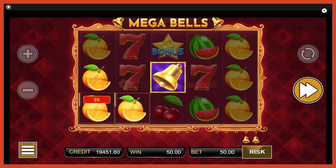 Slot screenshot: Mega Bells bez depozita, broj - 5