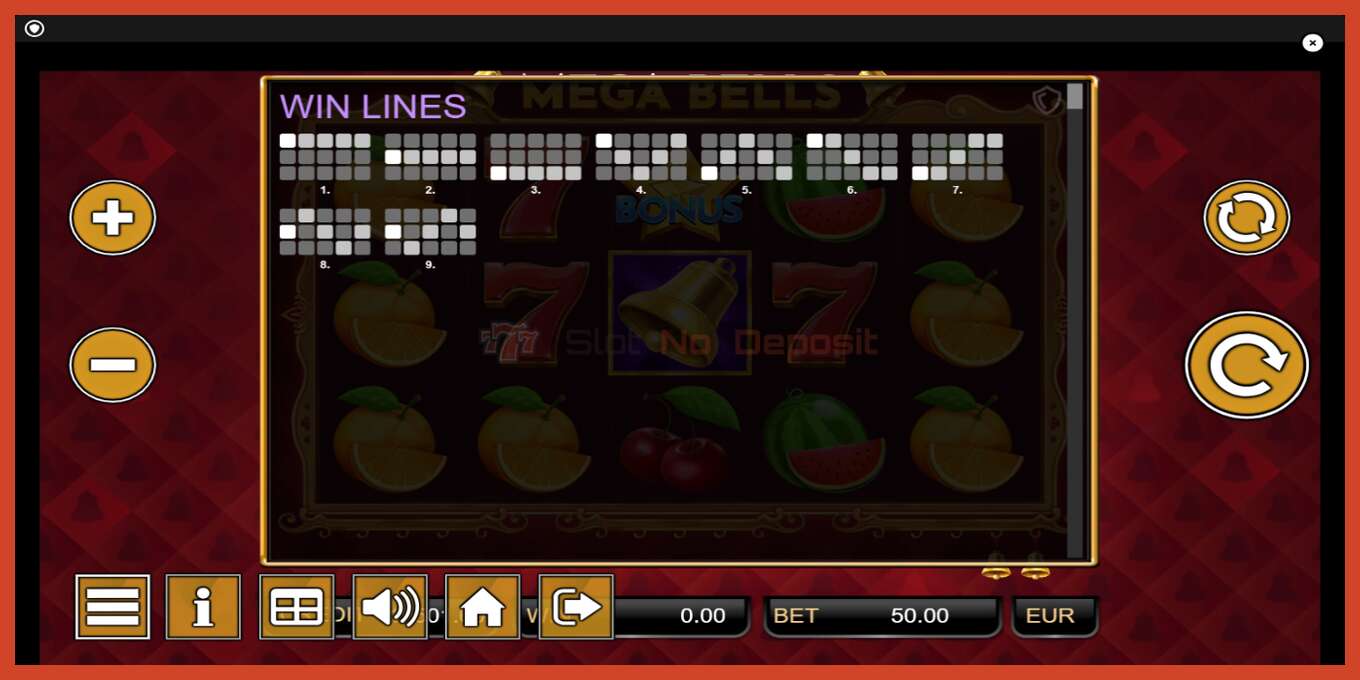 Slot screenshot: Mega Bells bez depozita, broj - 6