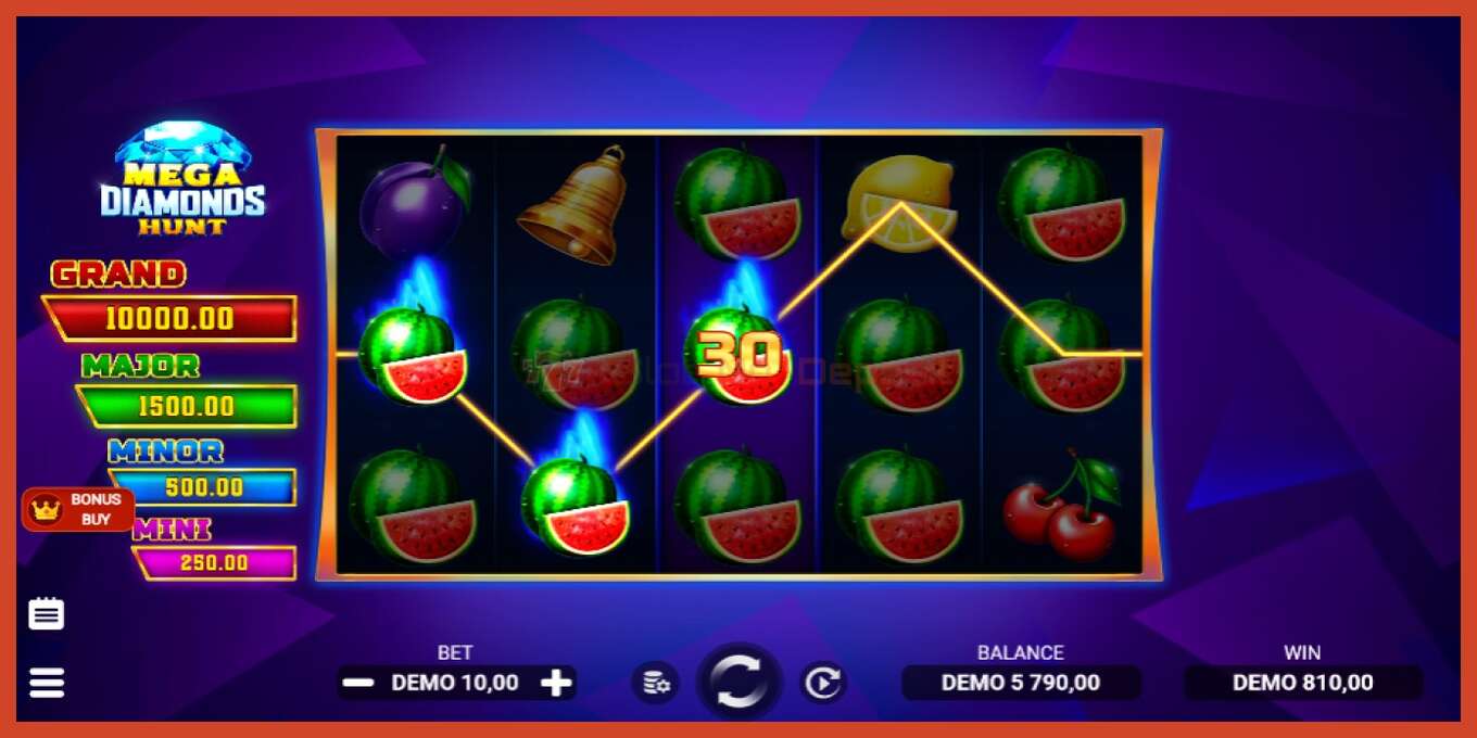 Slot skrinshoti: Mega Diamonds Hunt depozit yoq, raqam - 4