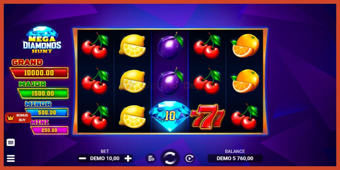 Slot skrinshoti: Mega Diamonds Hunt depozit yoq, raqam - 5