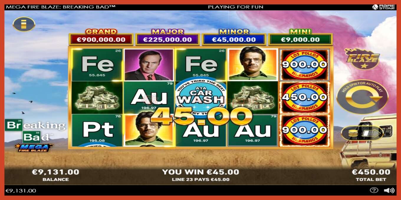 Slot screenshot: Mega Fire Blaze: Breaking Bad no deposit, number - 3