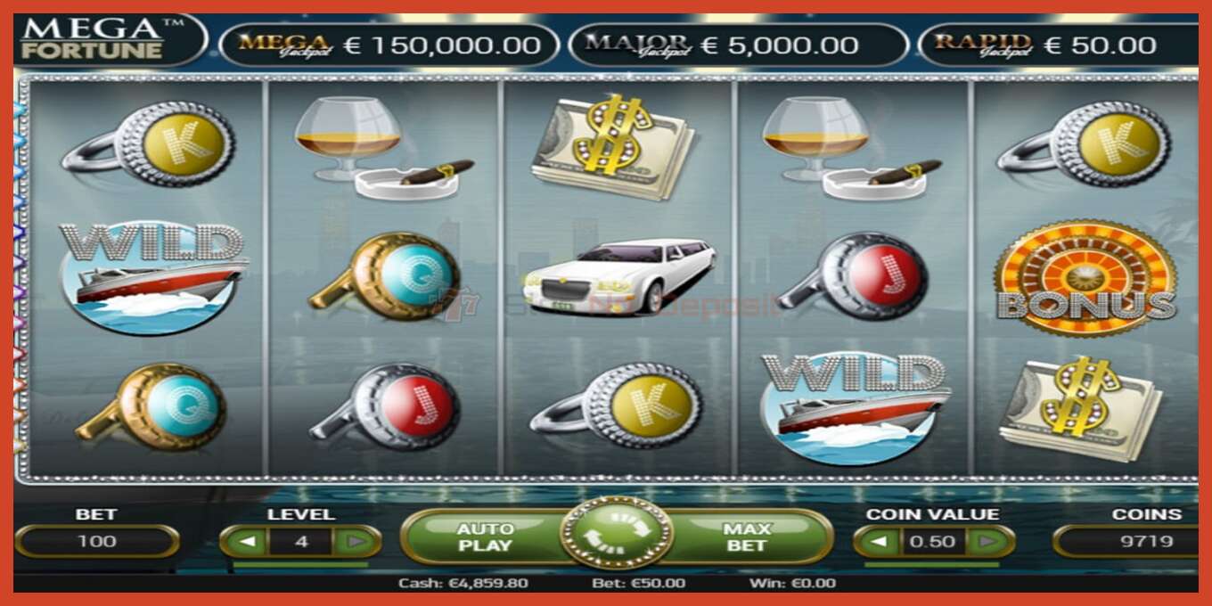 Slot screenshot: Mega Fortune no deposit, number - 2