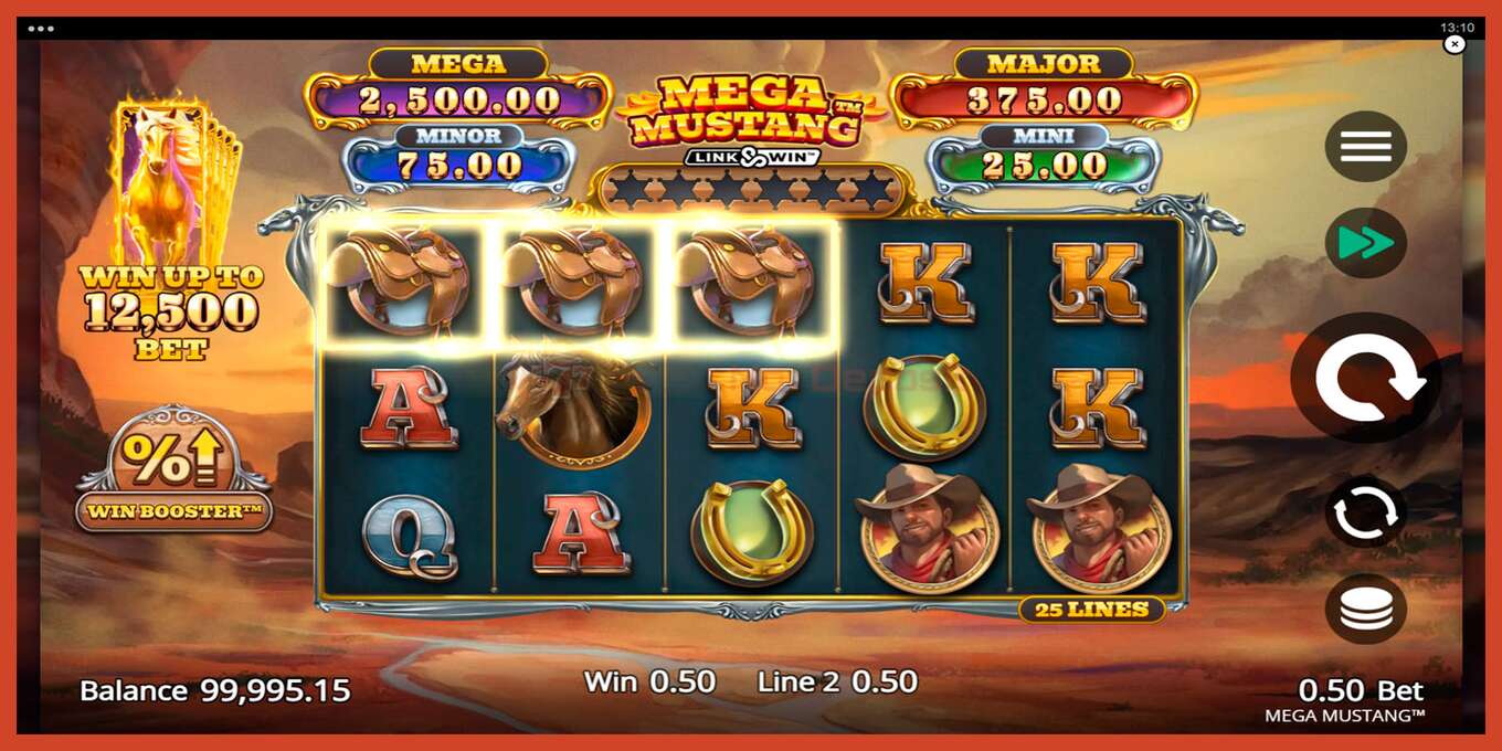 Slot screenshot: Mega Mustang no deposit, number - 3