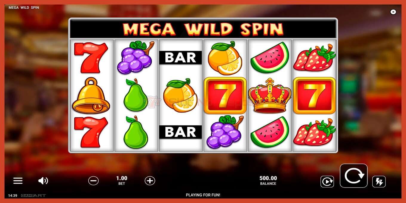 Slot screenshot: Mega Wild Spin bez depozita, broj - 1