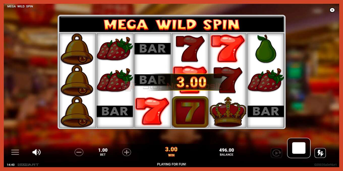 Slot screenshot: Mega Wild Spin bez depozita, broj - 2