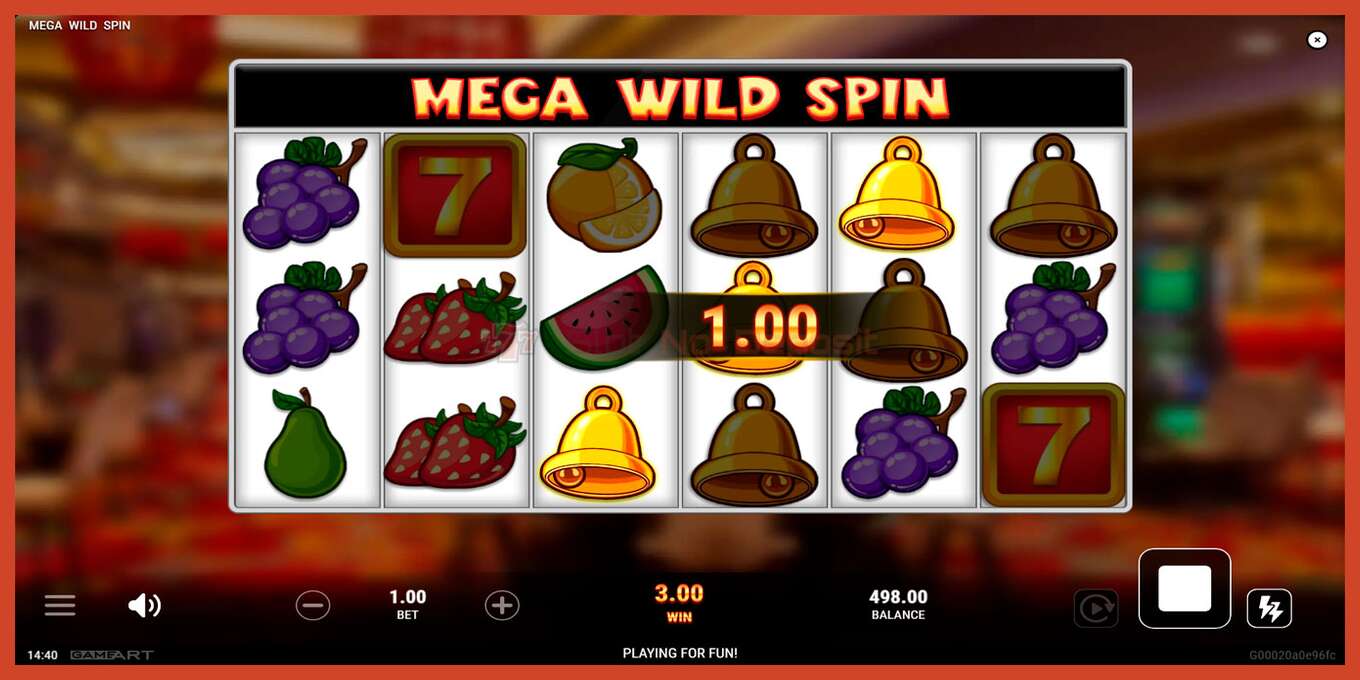 Slot screenshot: Mega Wild Spin bez depozita, broj - 3