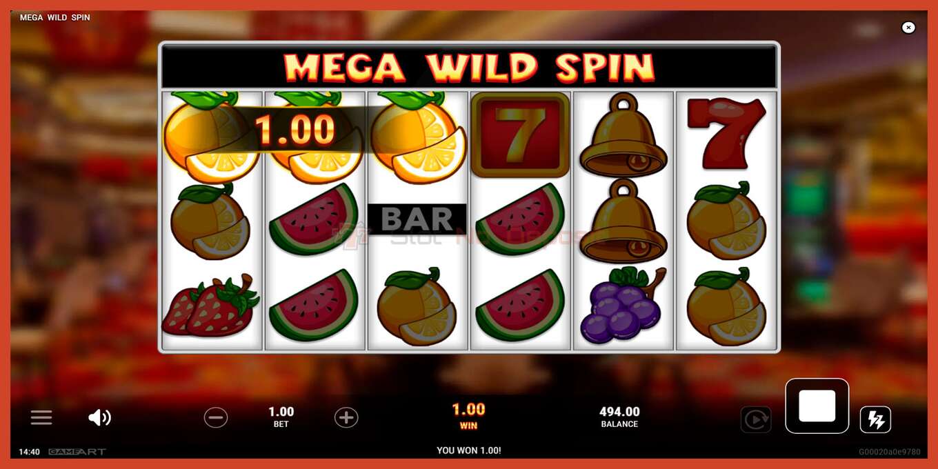 Slot screenshot: Mega Wild Spin bez depozita, broj - 5