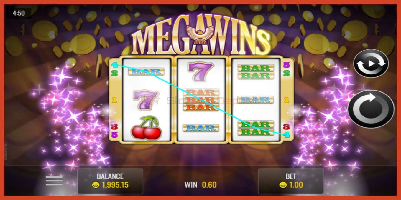 Slot screenshot: Megawins no deposit, number - 2