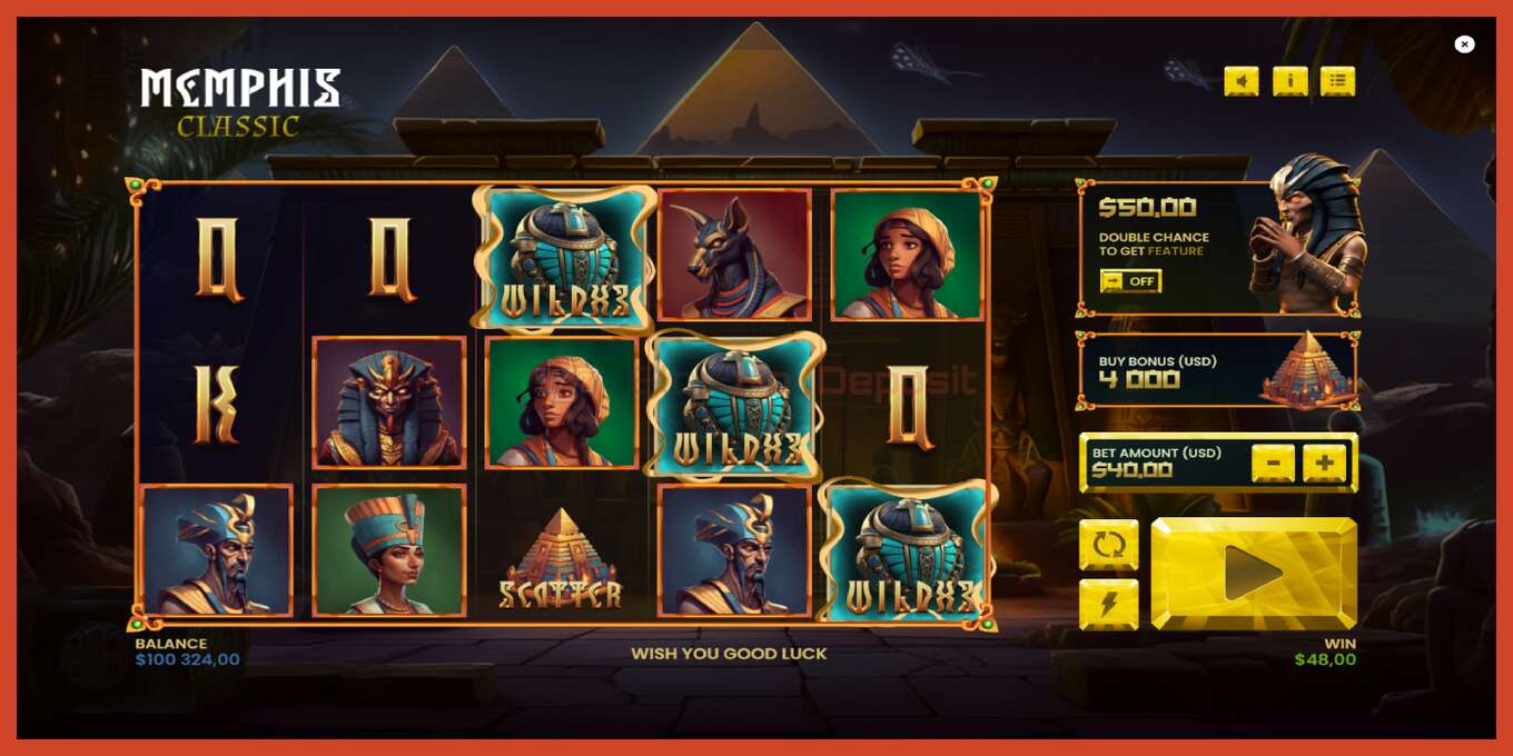 Slot screenshot: Memphis Classic no deposit, number - 5