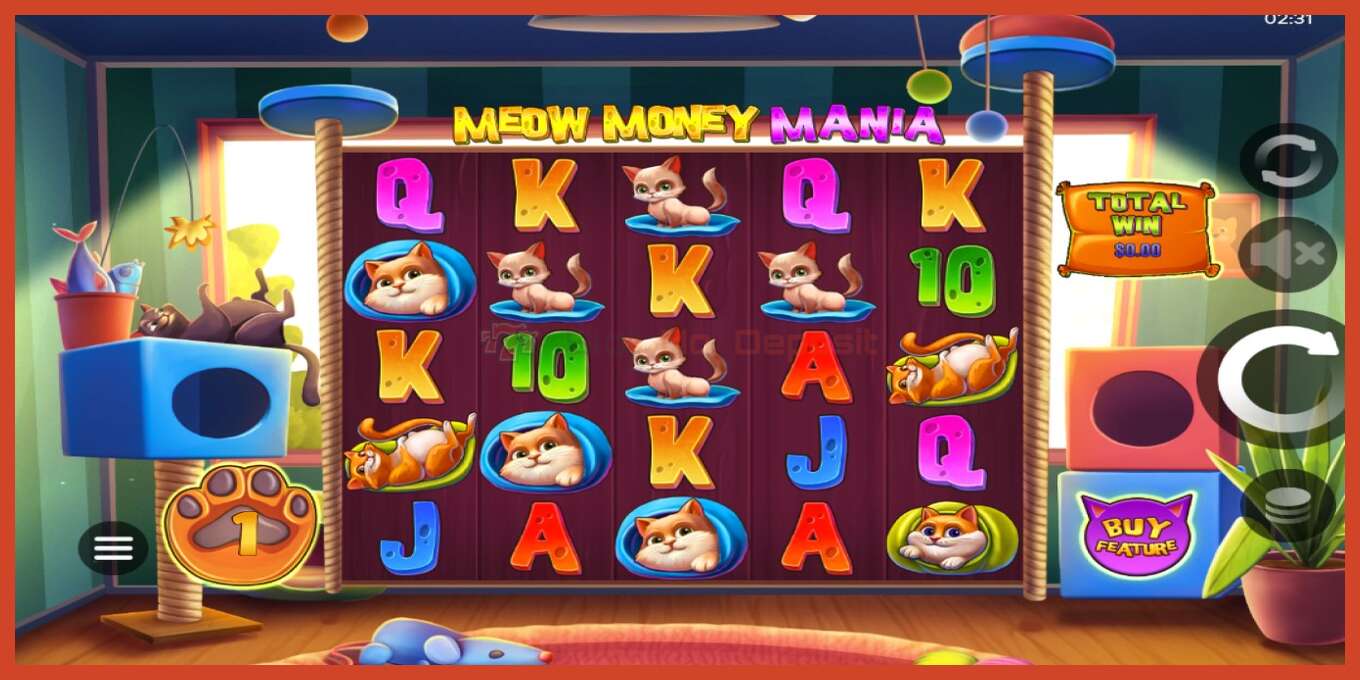 Ảnh chụp màn hình khe: Meow Money Mania không có tiền đặt cọc, con số - 1