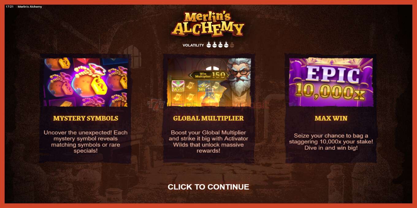 Schermafbeelding van slot: Merlins Alchemy geen aanbetaling, nummer - 1