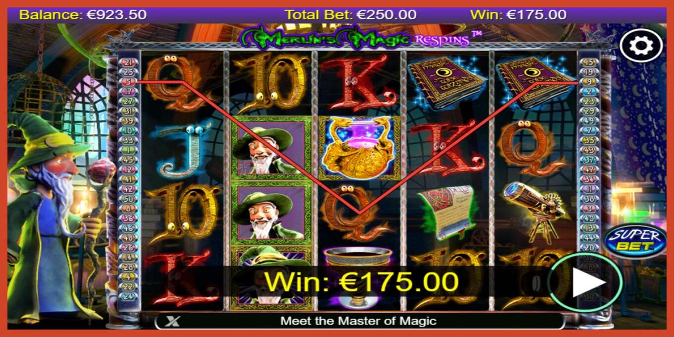 Slot screenshot: Merlin’s Magic Respins no deposit, number - 3