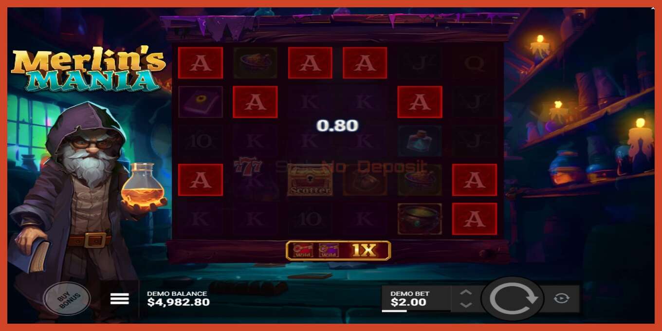 Slot screenshot: Merlins Mania no deposit, number - 2