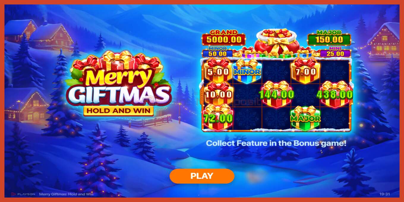 Slot screenshot: Merry Giftmas no deposit, number - 1