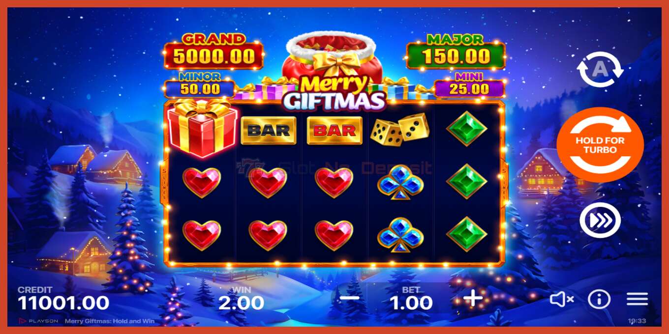 Slot screenshot: Merry Giftmas no deposit, number - 2