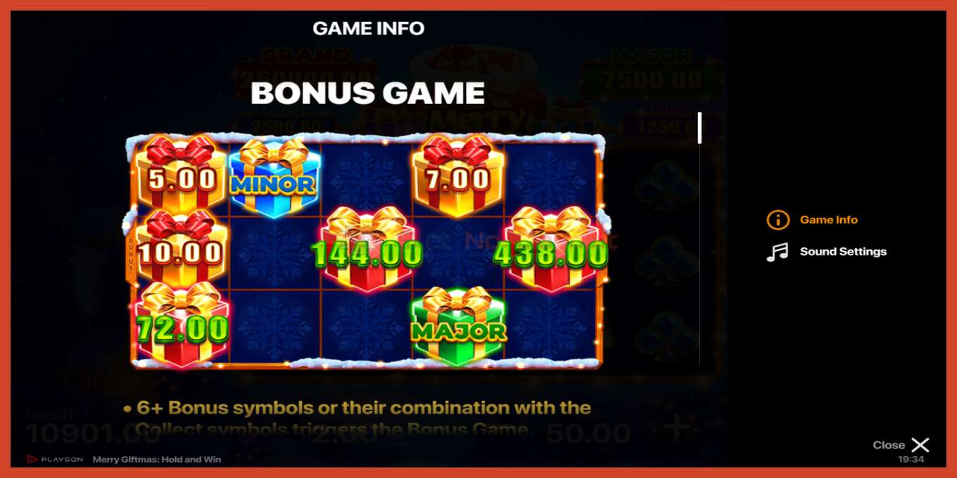 Slot screenshot: Merry Giftmas no deposit, number - 5