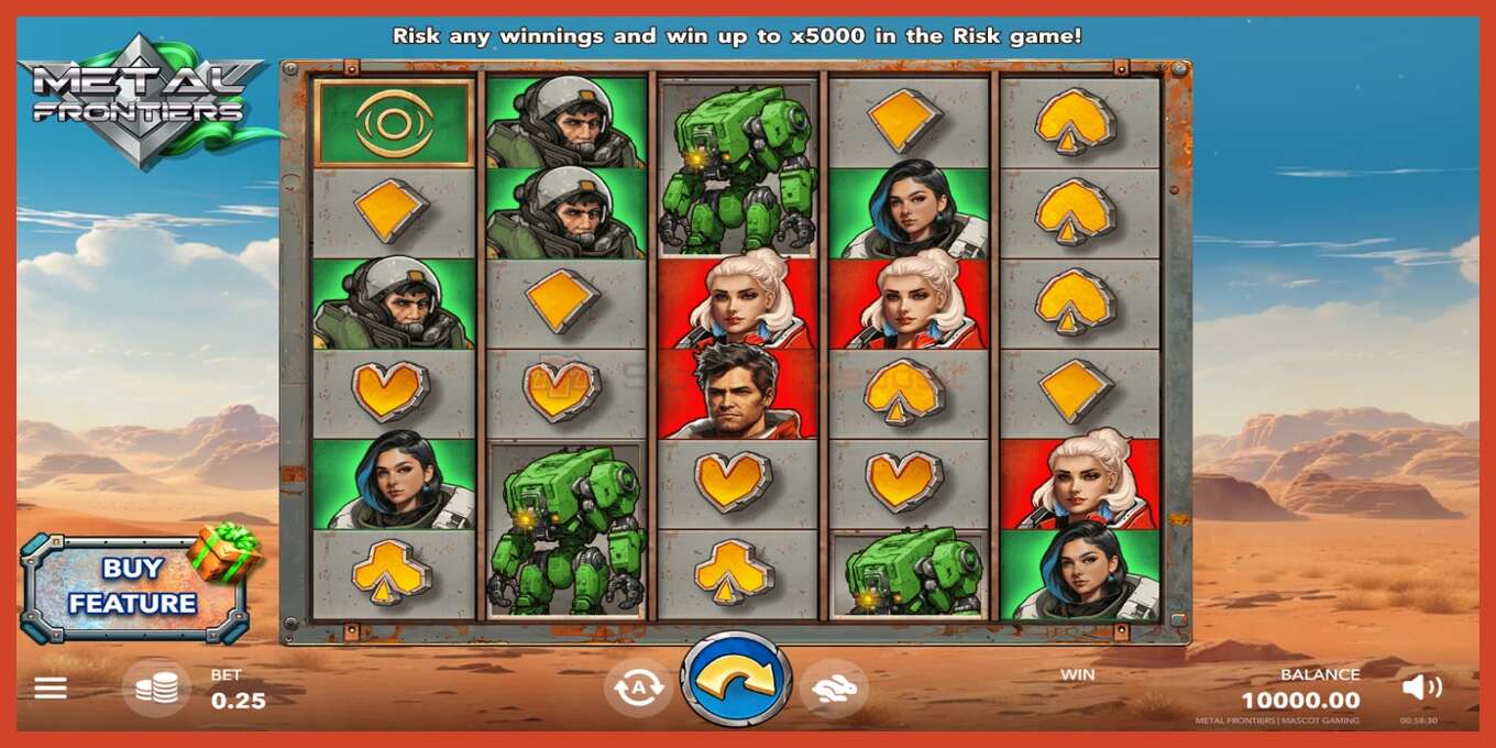 Slot screenshot: Metal Frontiers no deposit, number - 1