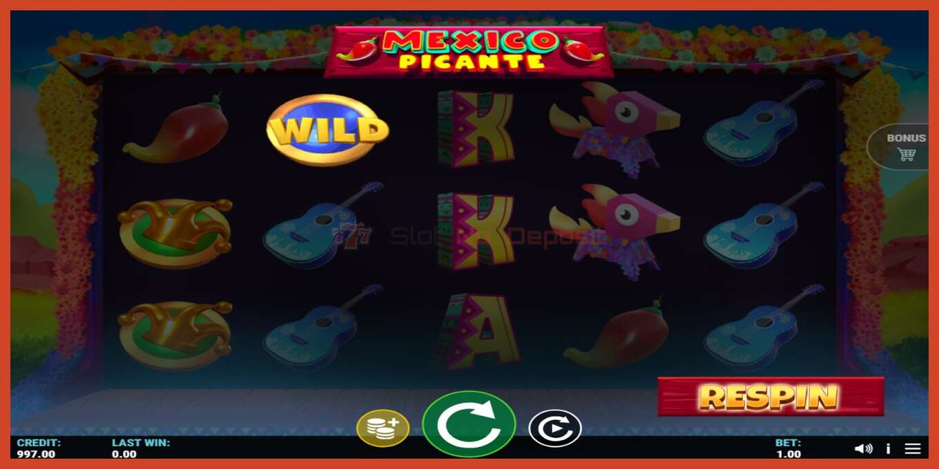 Slot screenshot: Mexico Picante Crazy Wild no deposit, number - 2