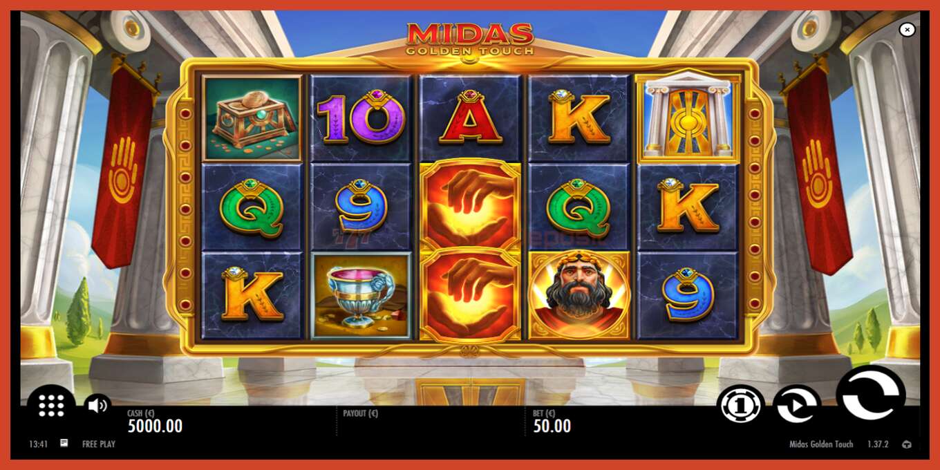 Slot screenshot: Midas Golden Touch no deposit, number - 2