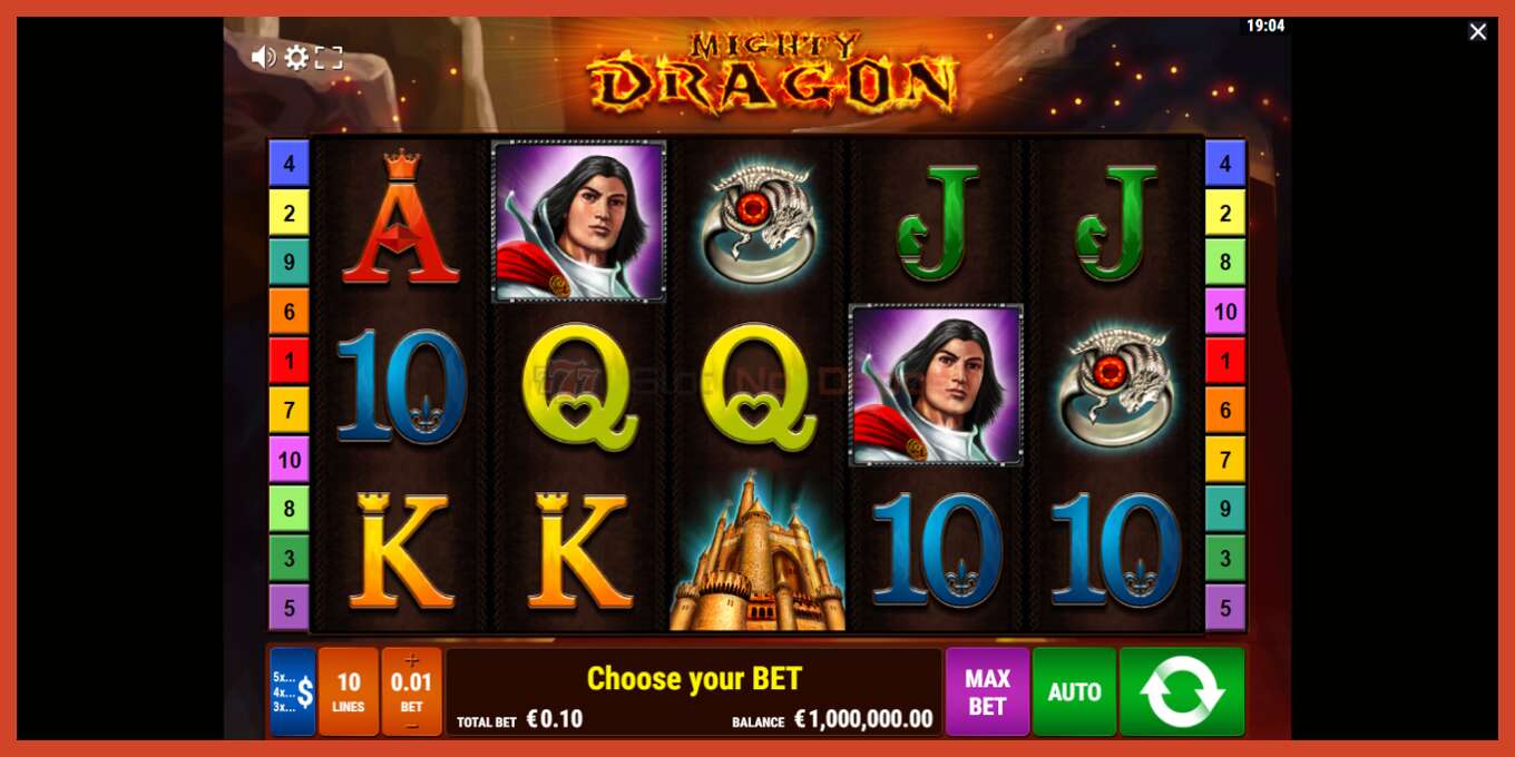 Slot screenshot: Mighty Dragon no deposit, number - 1