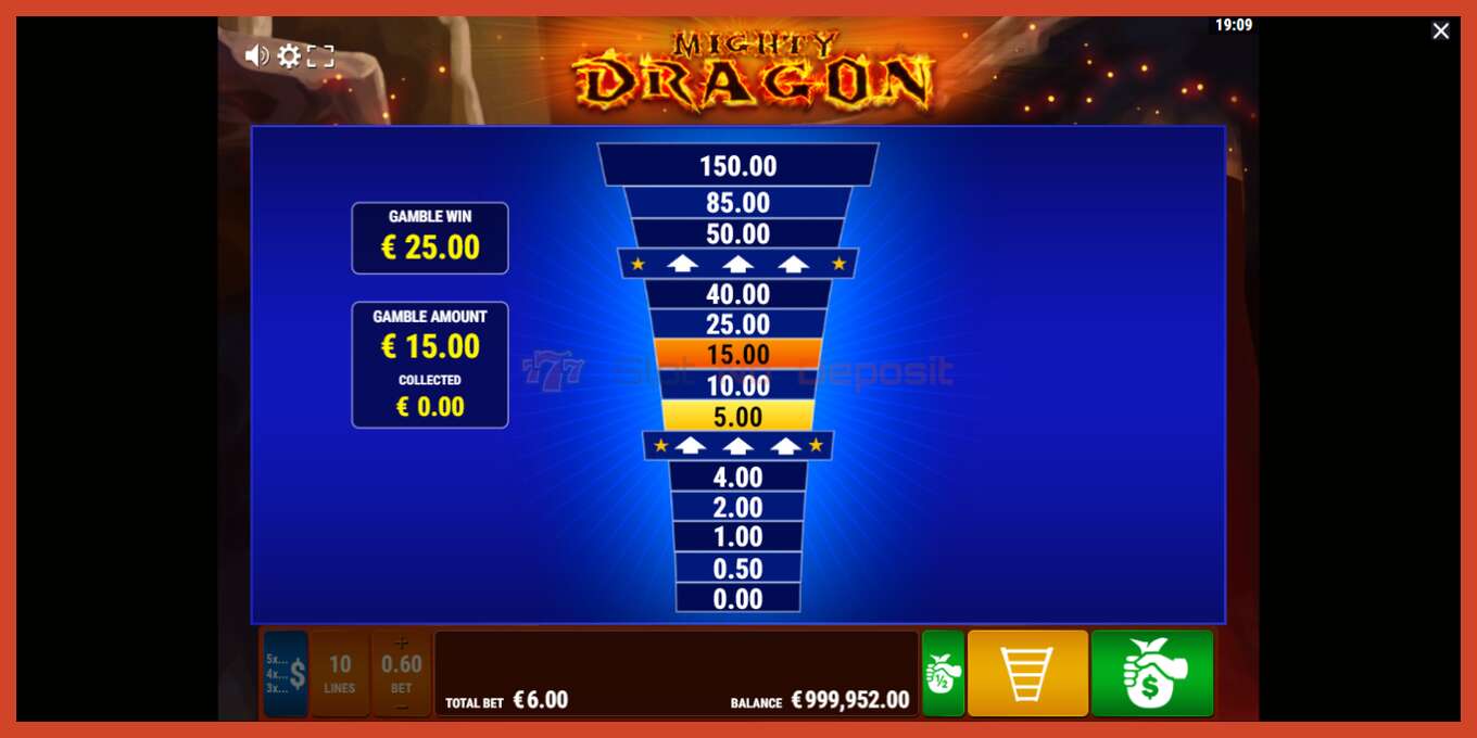 Slot screenshot: Mighty Dragon no deposit, number - 4