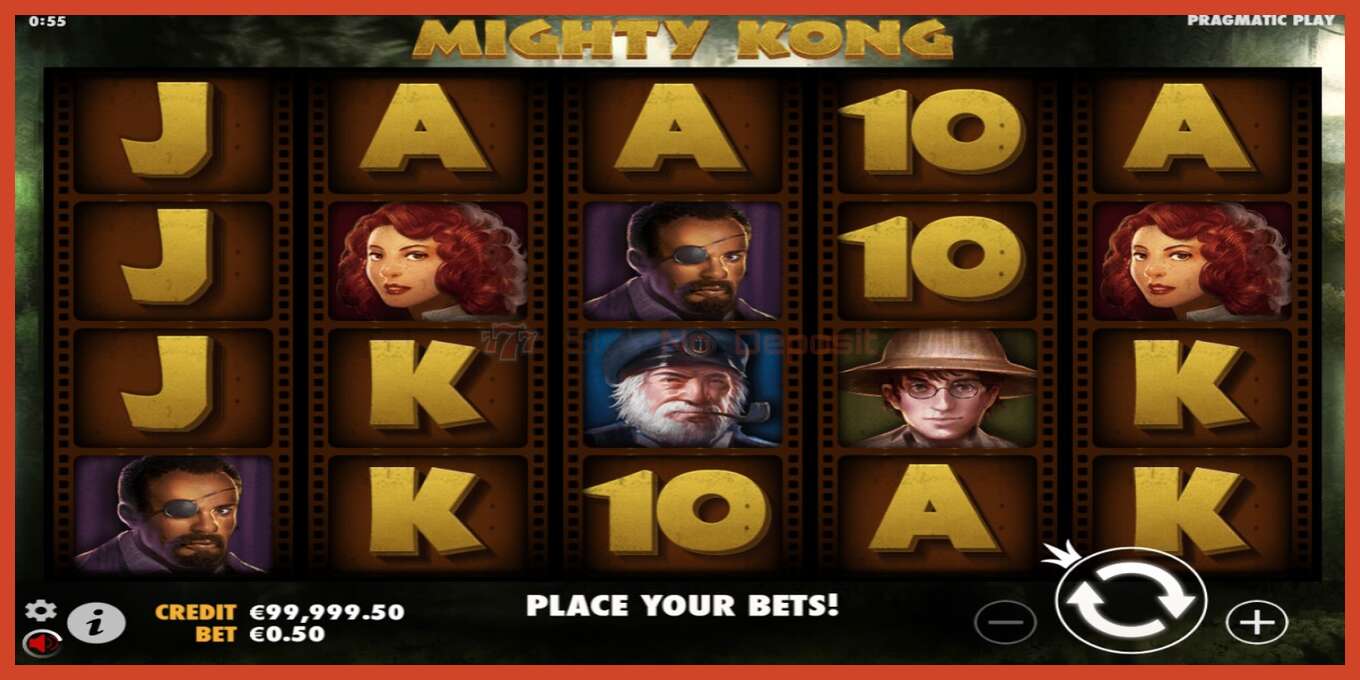 Slot screenshot: Mighty Kong no deposit, number - 2