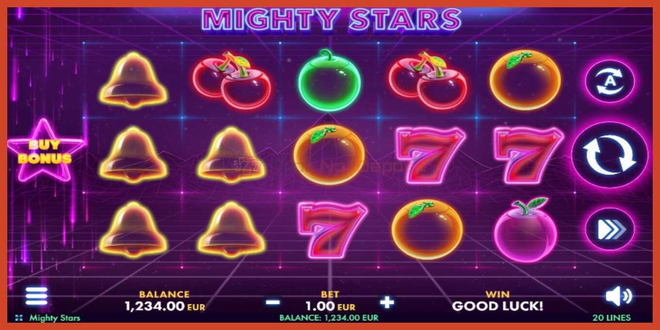 Lizdų ekrano kopija: Mighty Stars jokio užstato, numerį - 2