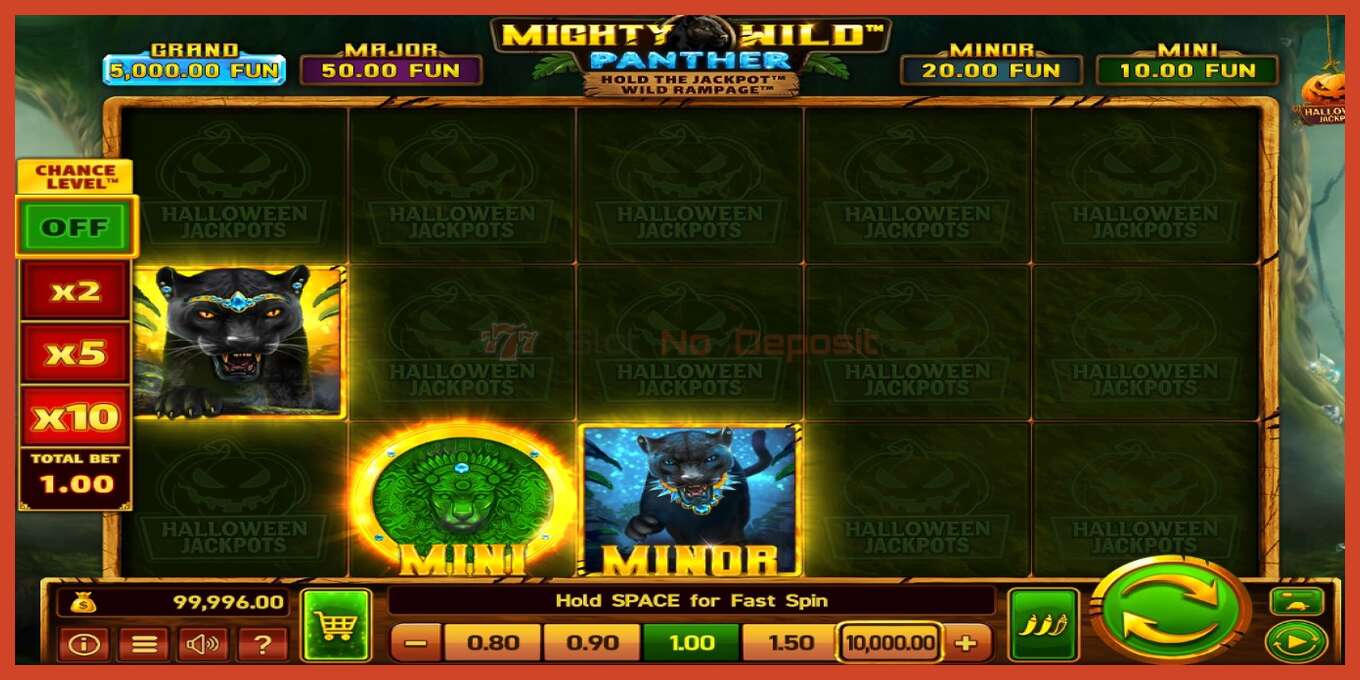 Slot screenshot: Mighty Wild: Panther Grand Diamond Edition Halloween Jackpots no deposit, number - 2